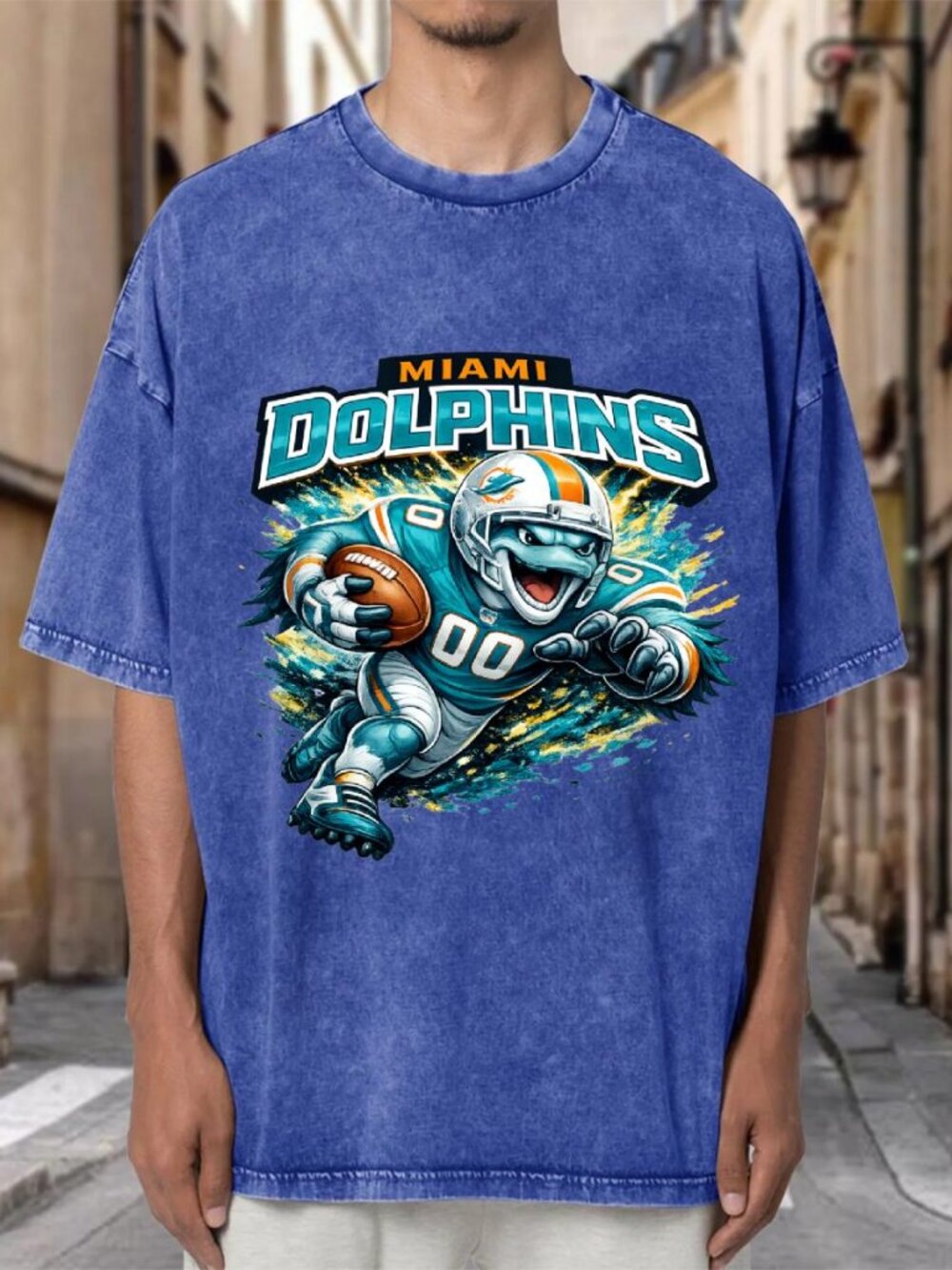 Miami Dolphins Vintage Mineral Wash Graphic T-Shirt H4LUTJYUPS03
